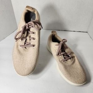 Allbirds wool runners Tuke Fry French blush pink athletic shoes size 8